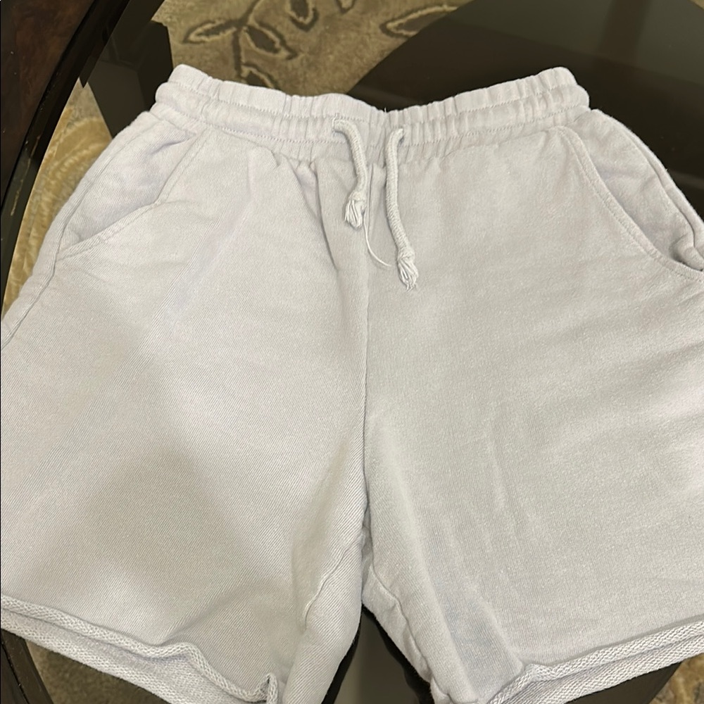 Juniors Light Gray Casual Shorts